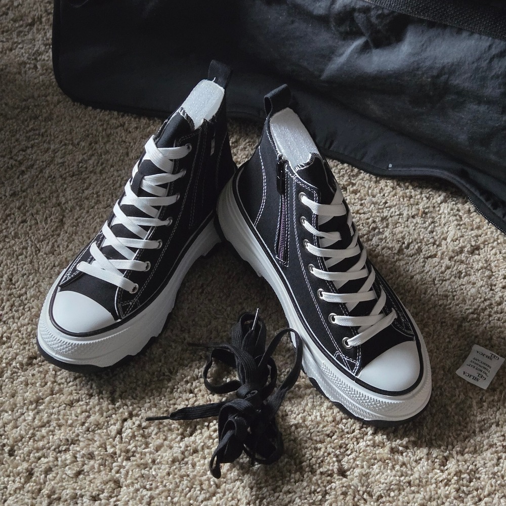 TrendsUp Collection Murphy 1Z High Top Womens 8 sneaker New Platform Lug Zip